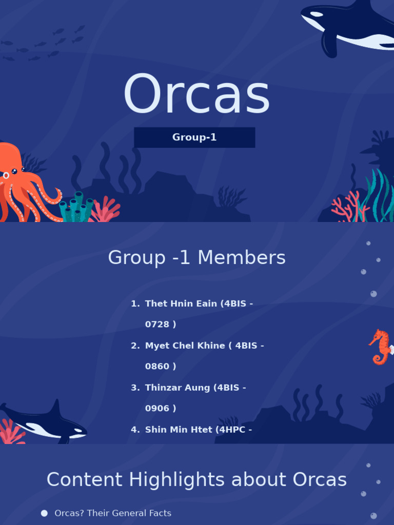 Comprehensive Guide to Orcas | PDF | Whales | Zoology