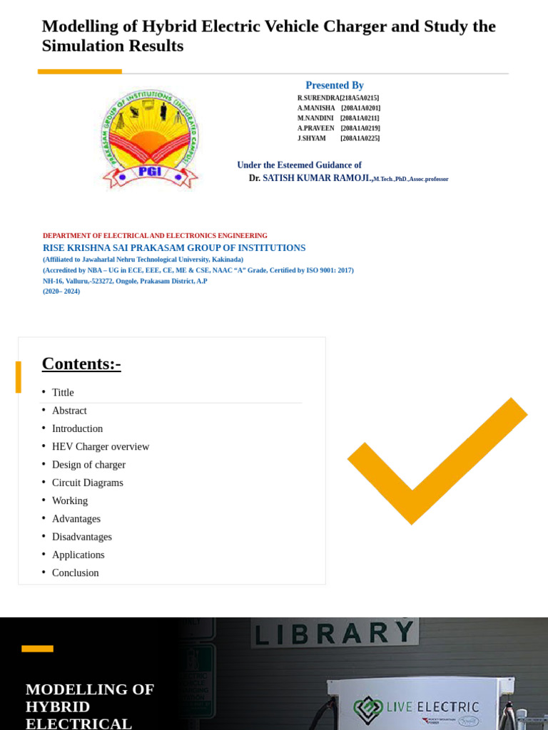 Modelling of Hybrid Electrical Vehicle Charger and Study 1 | PDF ...