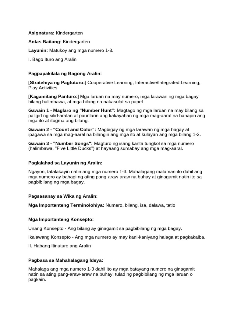 Lesson plan pdf