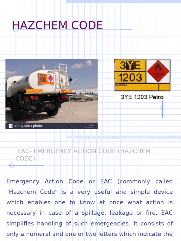 Understanding Hazchem Code for Emergencies | PDF | Occupational Safety ...