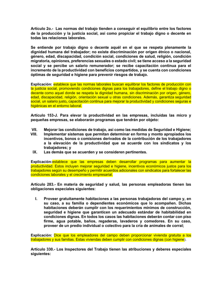 Normas para un Trabajo Digno y Seguro | PDF | Invalidez | Valores