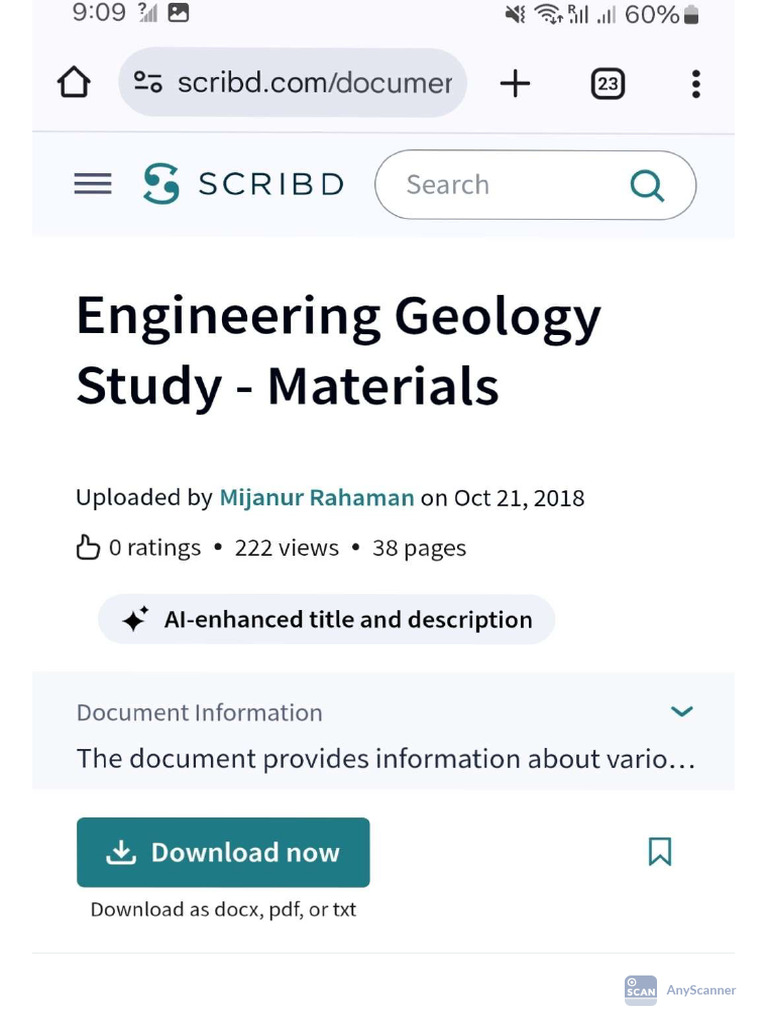 Geology Question | PDF