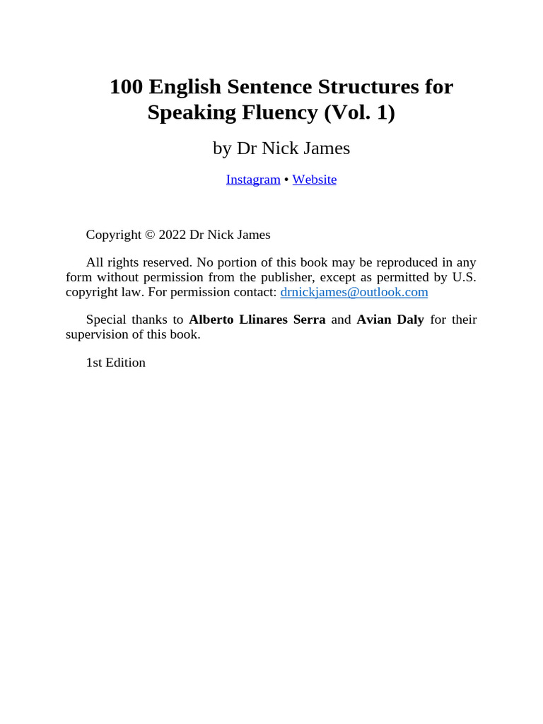 100.english - Sentence.Structures - For.speaking - Fluenc IELTSMatters ...
