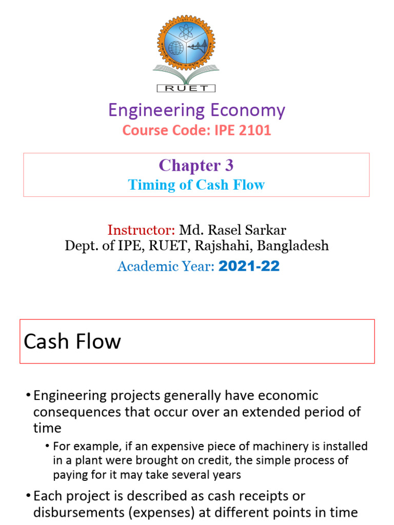 Understanding Cash Flow in Engineering | PDF | Expense | Interest