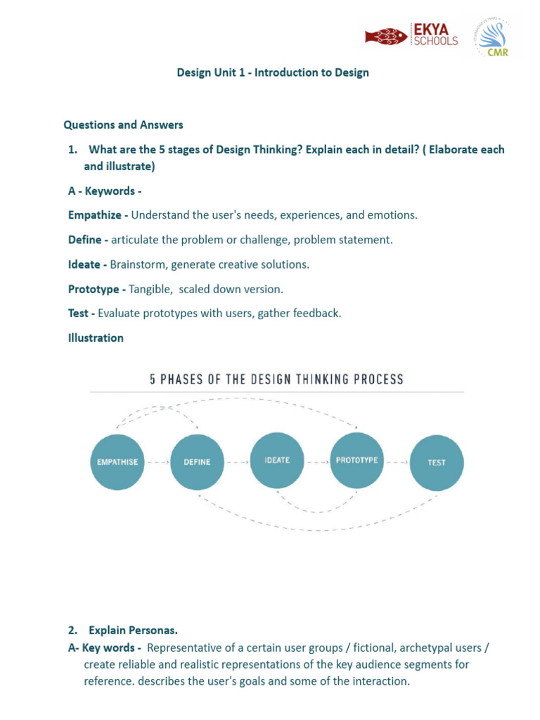 Introduction To Design - Notes With Keywords | PDF | Focus Group ...