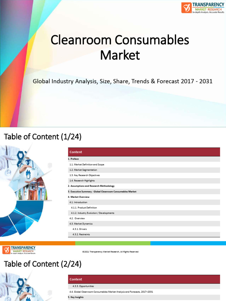 Sample ToC_Cleanroom Consumables Market | PDF