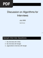 Algorithm Interview Slides