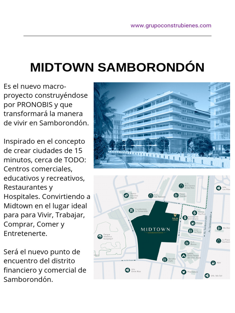 Midtown Samborondón: Vivienda y Oficinas | PDF | Ecuador | Inversiones
