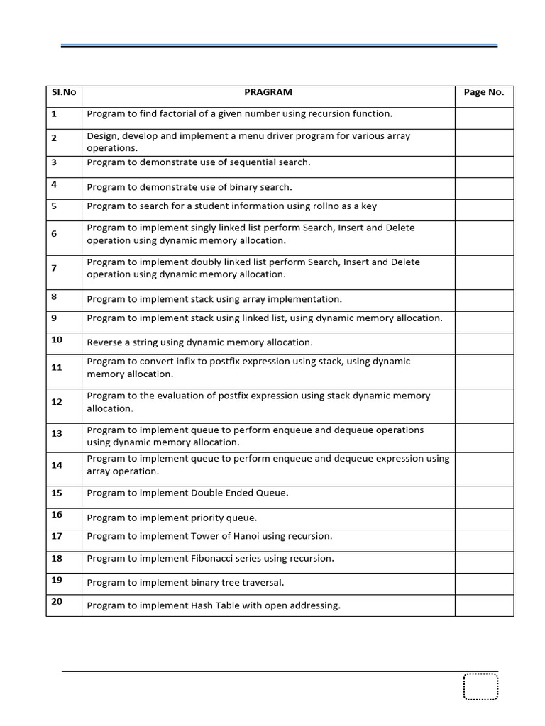 Data Structures & Algorithms Lab Programs | PDF | Queue (Abstract Data ...