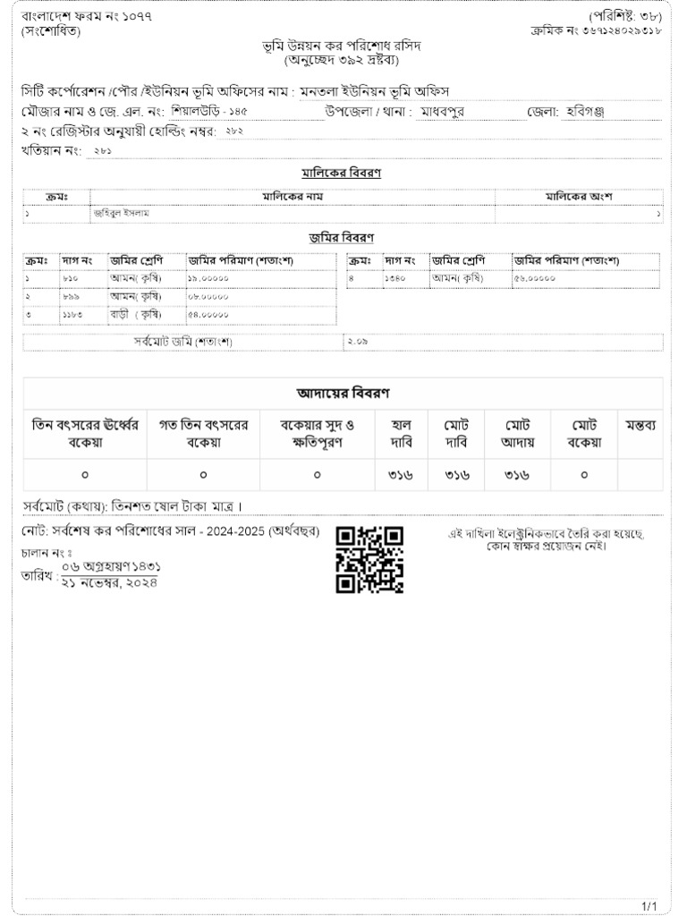 Land Development Tax. | PDF