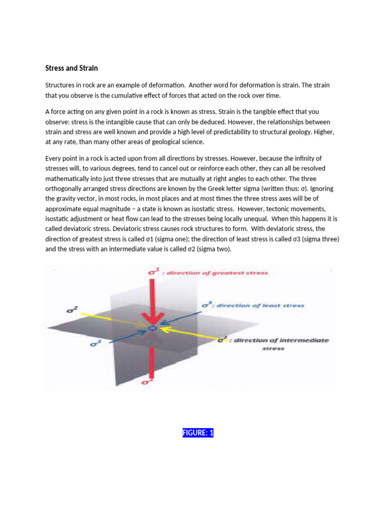 Stress and Strain in Structural Geology | PDF | Stress (Mechanics ...