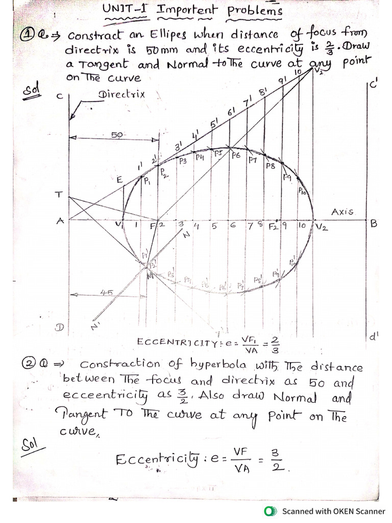 Engineering Graphics-Unit-L | PDF