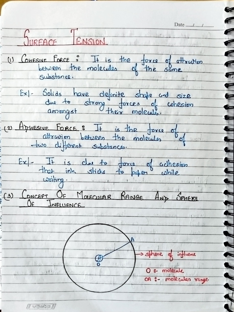 Surface Tension | PDF | Materials Science | Molecular Physics