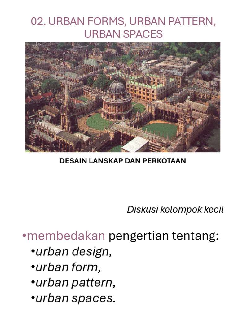Urban Design & Space Dynamics | PDF | Urban Design | Urban Planning
