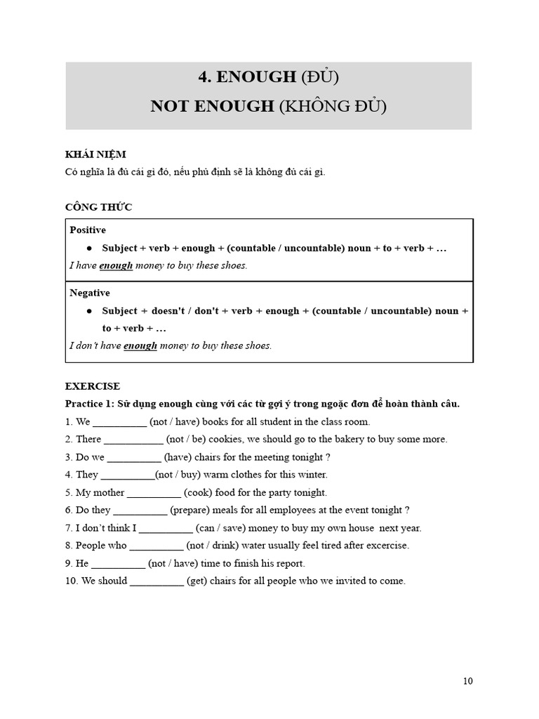 English Grammar: Using 