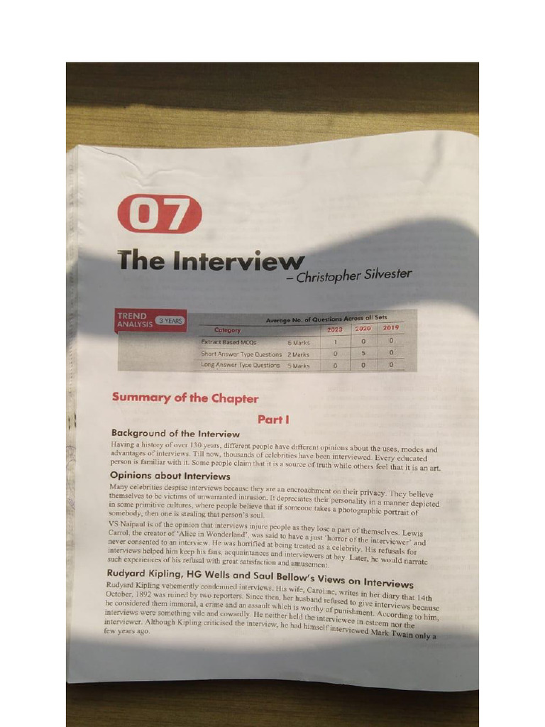 The Interview 1 | PDF