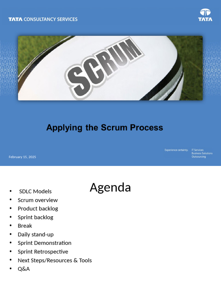 Scrum Framework and SDLC Overview | PDF | Scrum (Software Development ...
