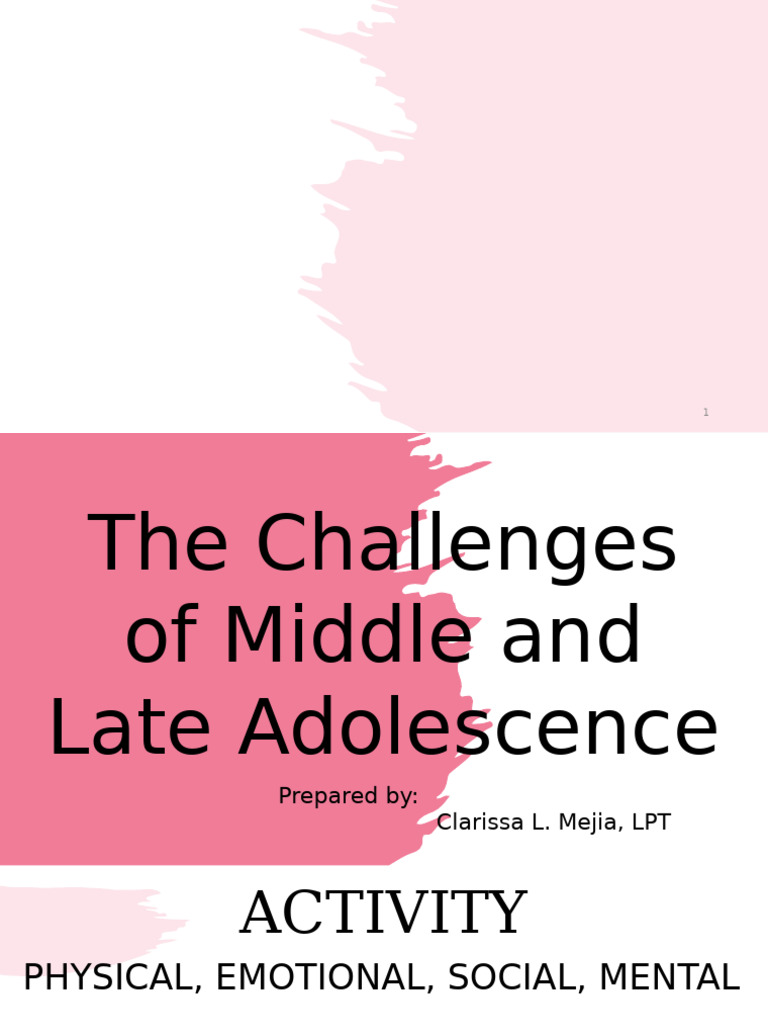 Challenges of Adolescence Explained | PDF