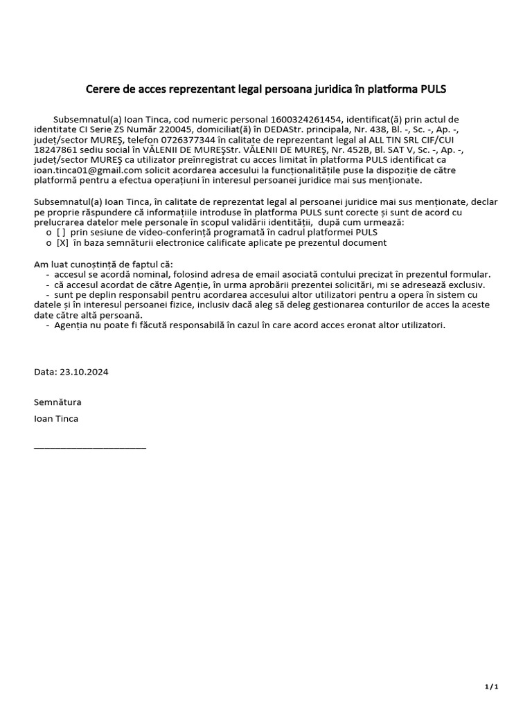 Formular Validare Access | PDF
