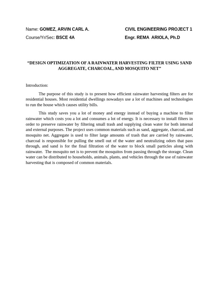 CE PROJECT RESEARCH | PDF