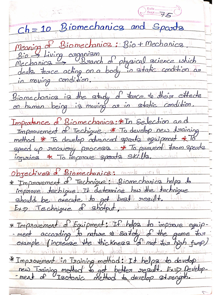 CH - 10 Biomechanics and Sports | PDF