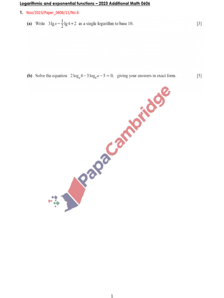 Logarithmic Exponential Functions Guide Pdf