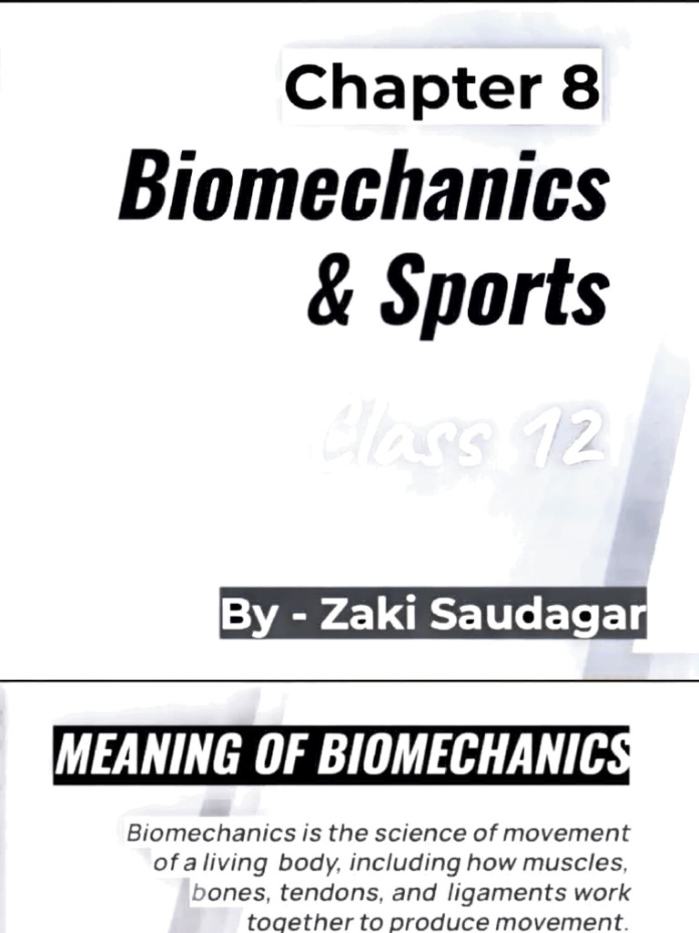 BIOMECHANICS and SPORTS | PDF
