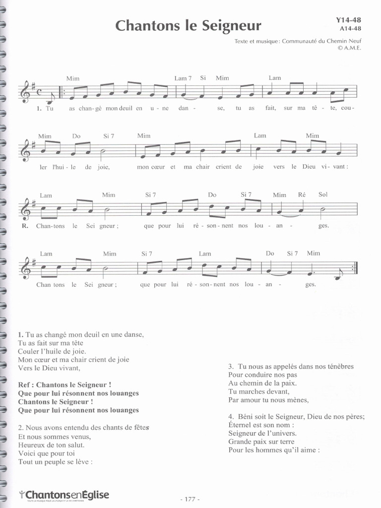 Chantons Le Seigneur Pdf