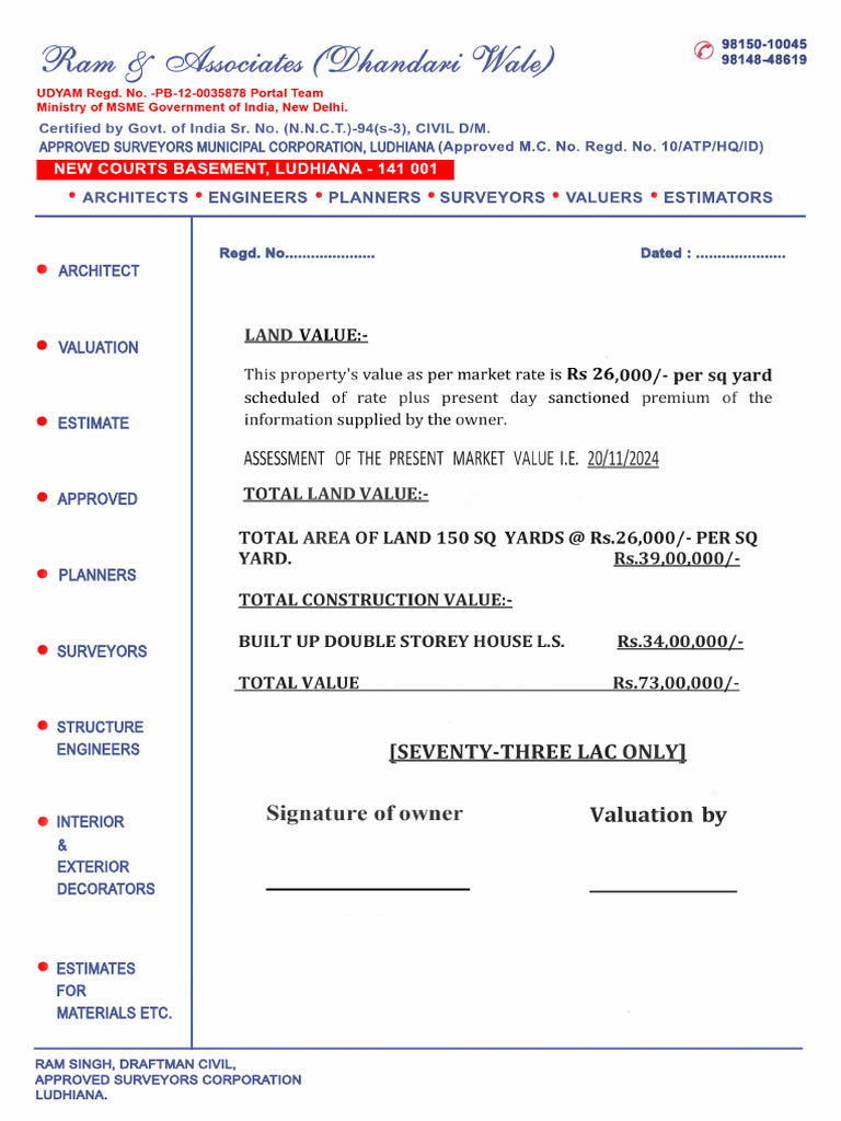Paramjeet Kaur Property 1 | PDF