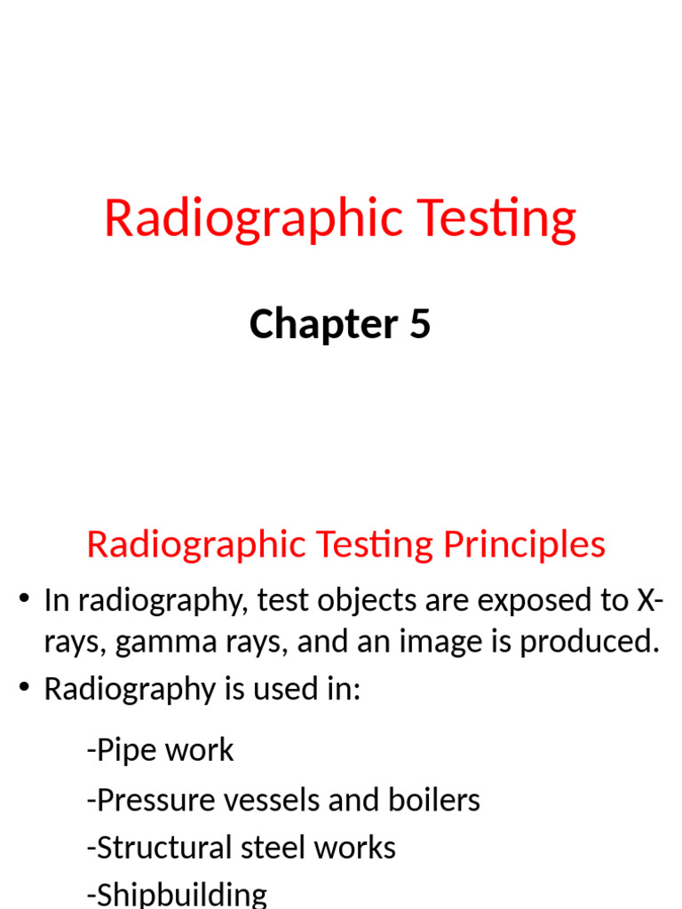 Radiographic Testing 5-1 | PDF | Radioactive Decay | Electron