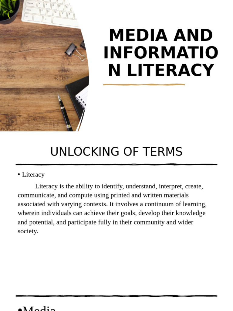 Understanding Media and Information Literacy | PDF | Information ...