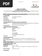 Pledge Safety Data Sheet (MSDS) | PDF | Carbon Dioxide | Working Conditions