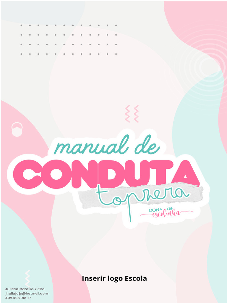 Manual de Conduta Escolar Infantil | PDF | Pedagogia | Escolas