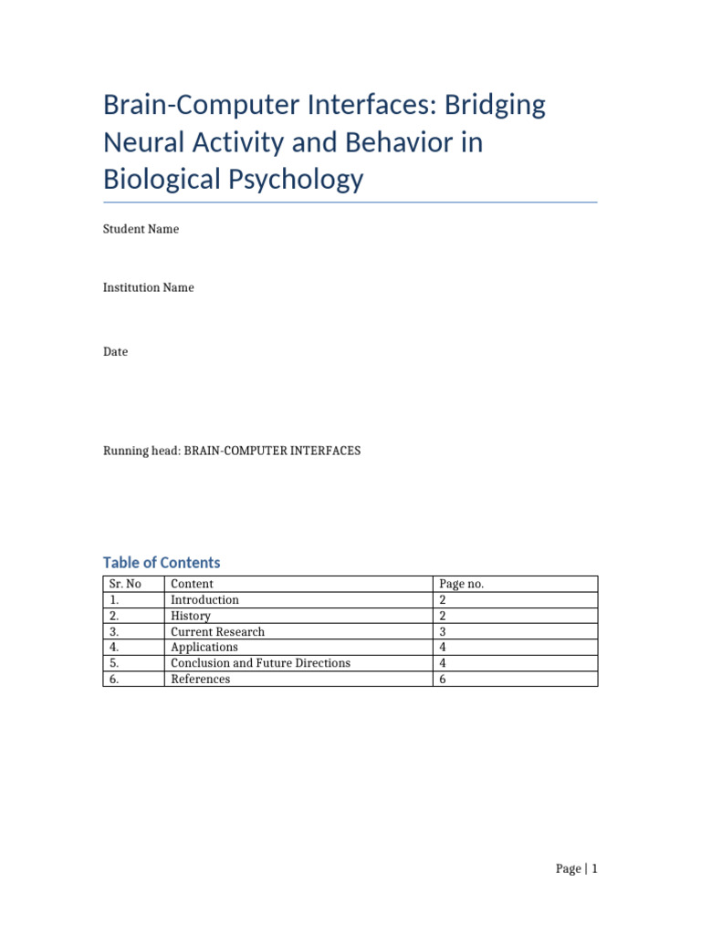 Brain-Computer Interfaces in Psychology | PDF | Electroencephalography ...