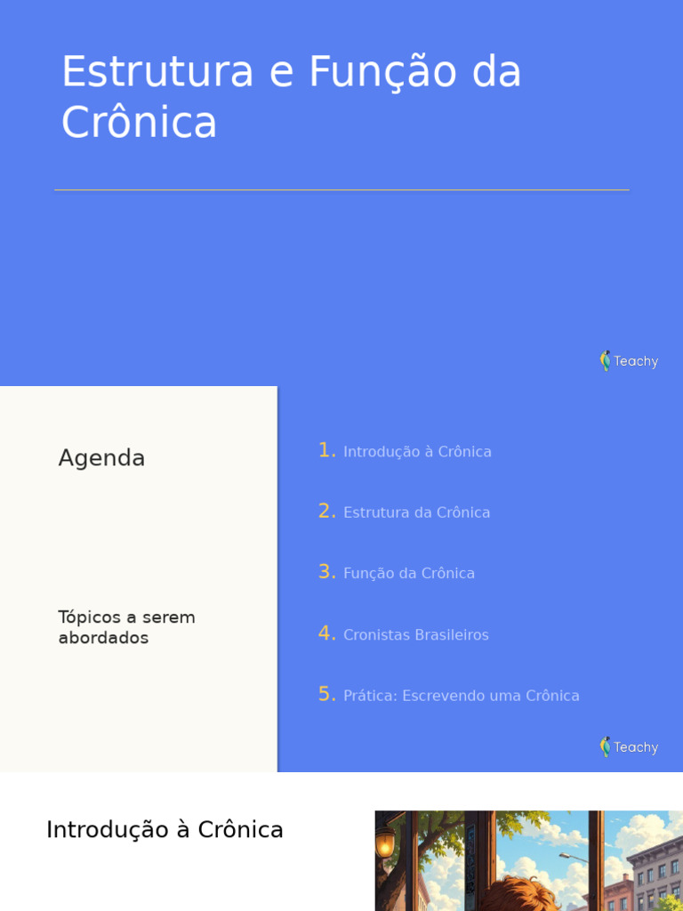 Estrutura e Função da Crônica | PDF