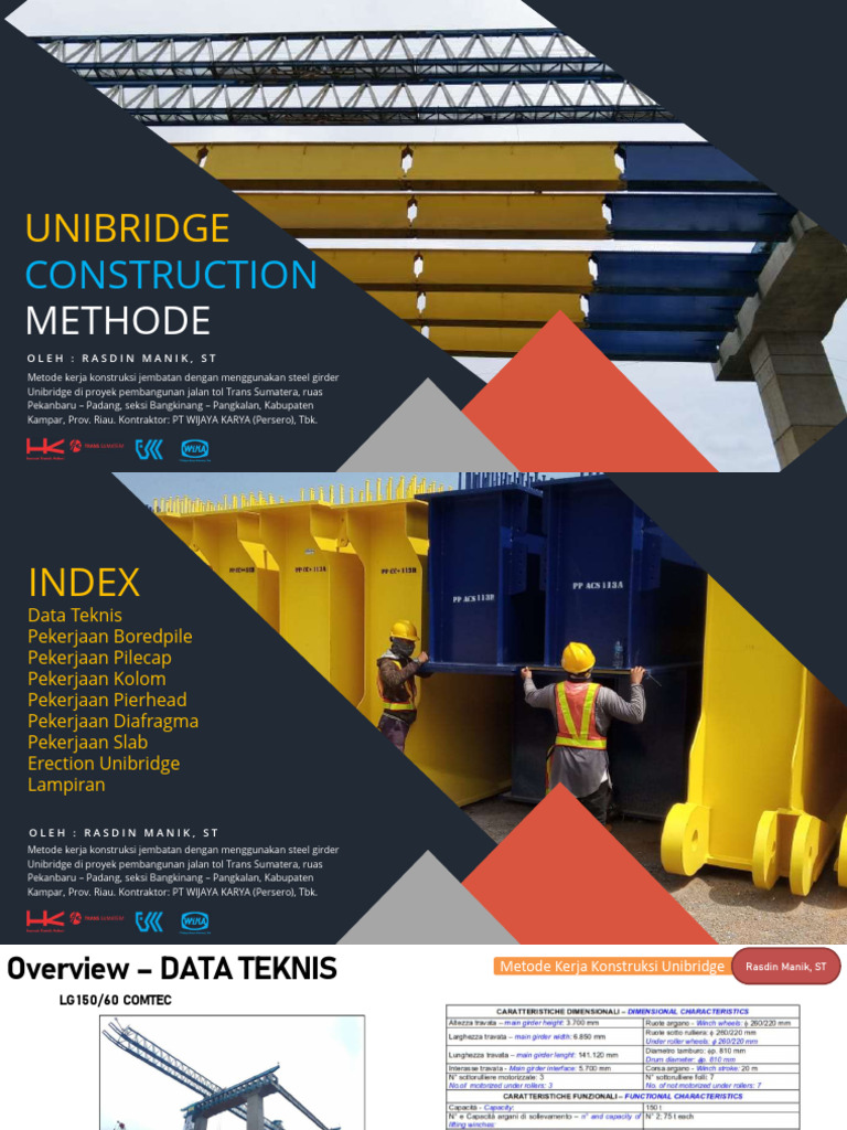 Metode Konstruksi Unibridge Jembatan | PDF