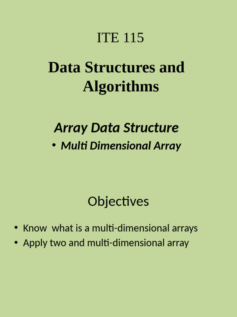 Multi-Dimensional Arrays in C++ | PDF | Computer Science | Data Management