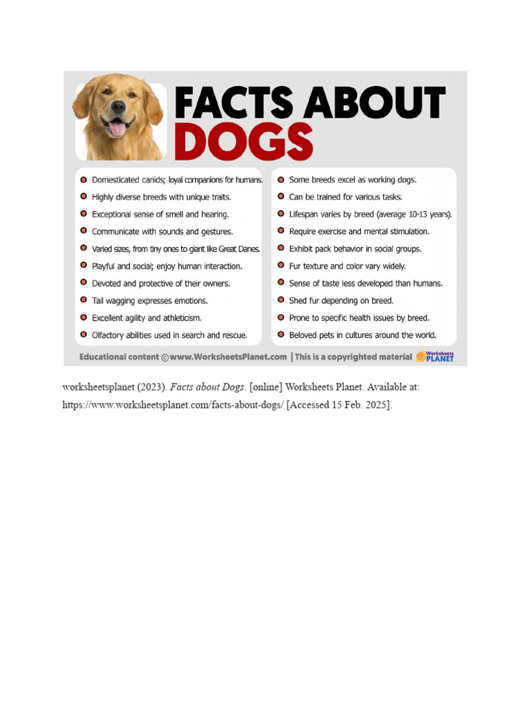 Dog facts | PDF