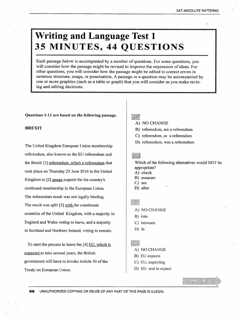 Absolute Patterns - Test1 - S2 | PDF