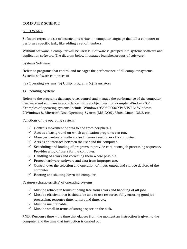 Understanding Software and Operating Systems | PDF | Operating System ...