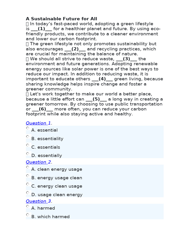 Sustainable Living for a Greener Future | PDF | Urbanization | Apple Inc.