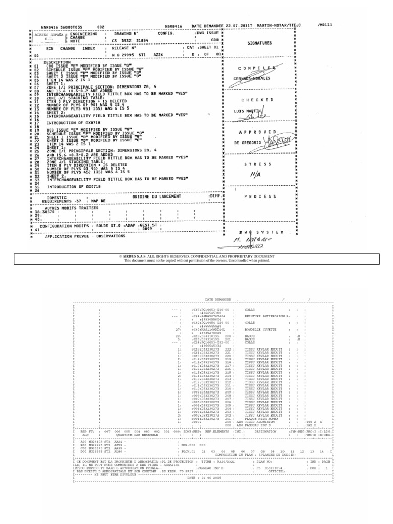 A318 Parts Usage Overview | PDF | Airbus | Aircraft