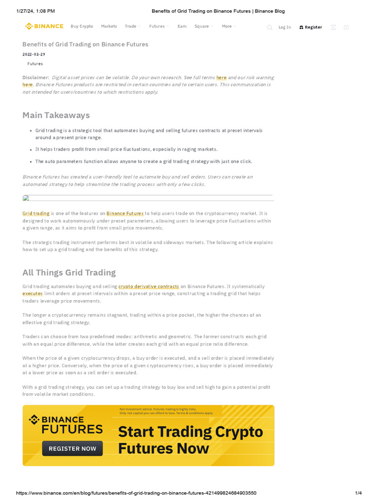 Grid Trading Guide for Crypto Traders | PDF | Futures Contract |  Algorithmic Trading