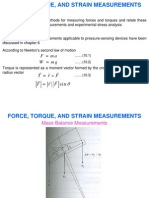 Force, Torque, and Strain Measurements: × R R R Sin R R R