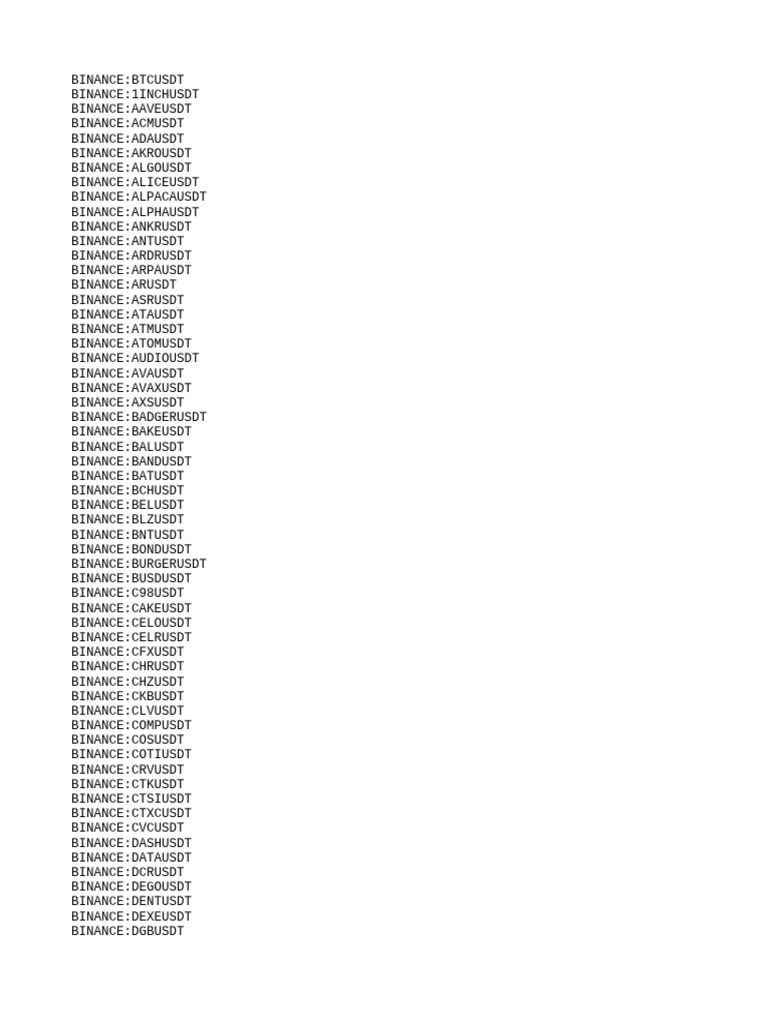 Binance Usdt | PDF