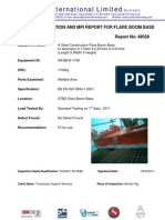 JC International Limited: Visual Examination and Mpi Report For Flare Boom Base Report No: 49028