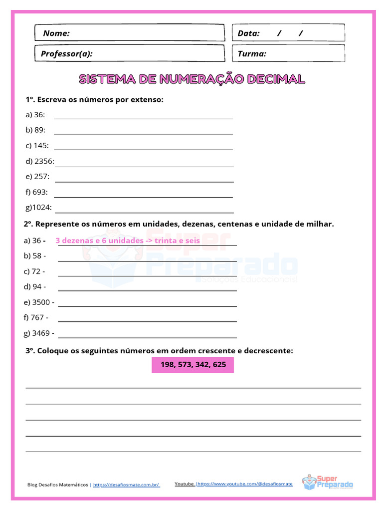 Desafios de Números e Posicionamento | PDF | Decimal | Codificações