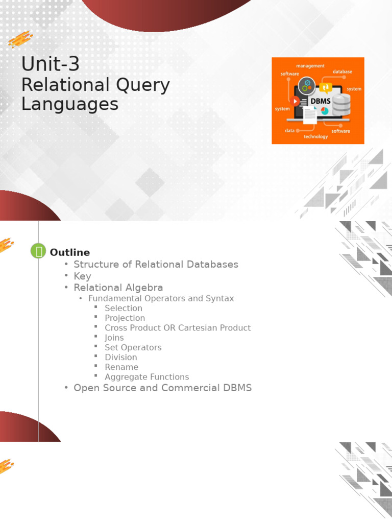 Relational Query Languages Overview | PDF | Relational Model ...