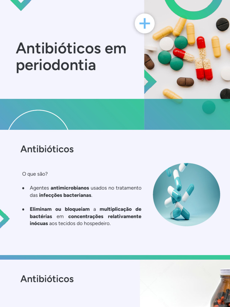 Antibióticos na Periodontia: Uso e Eficácia | PDF | Bactérias | Infecção