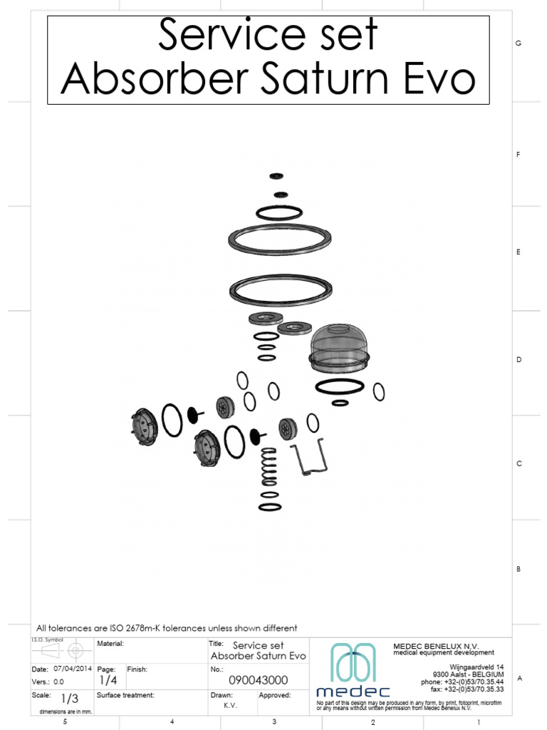 Service Set Absorber Saturn Evo | PDF | Mechanical Engineering